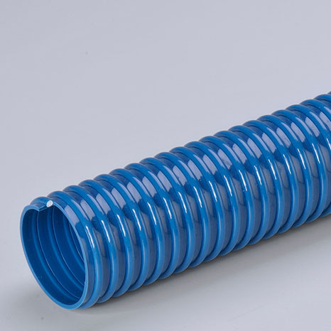 Tubo spiralato di colore azzurro
